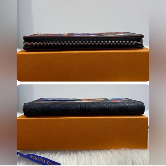 Louis Vuitton Limited Edition Damier Graphite Alps Zippy Wallet Organizer W COA - Picture 10 of 16